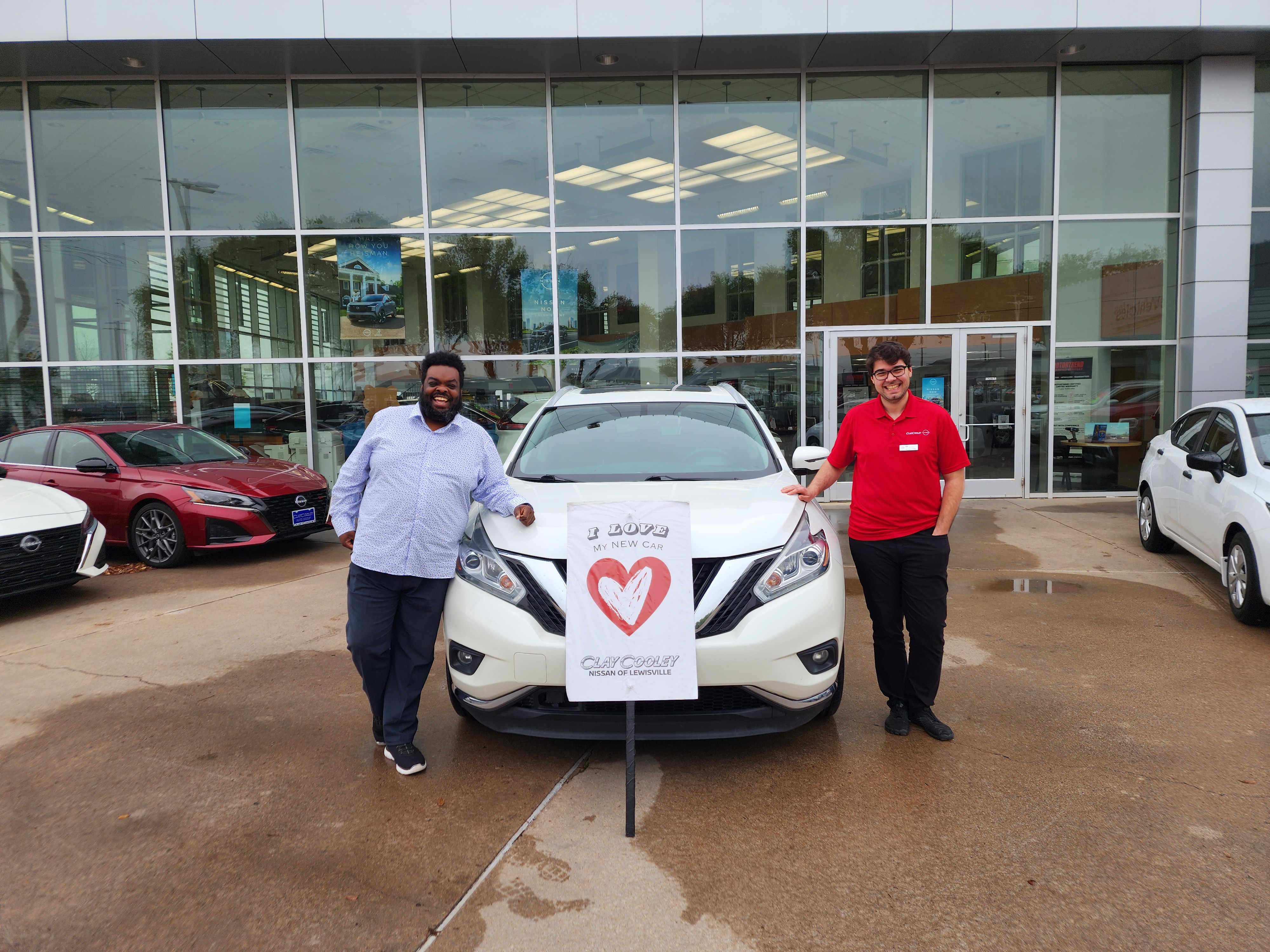 Happy customer with their new Nissan